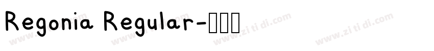 Regonia Regular字体转换